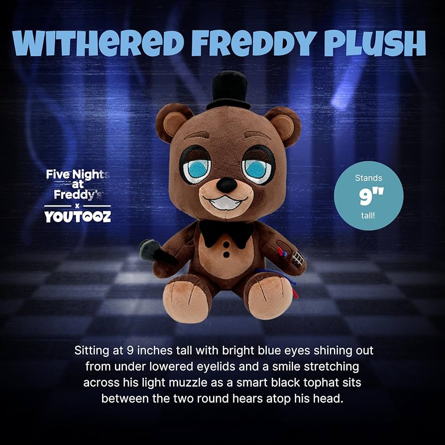 Amazon.co.jp: Youtooz FNAF 枯れたフレディ 9インチ ぬいぐるみ
